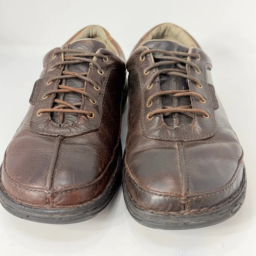 Merrell World Legend Mens 13 Dark Brown Leather Lace Up Casual Shoes J54708